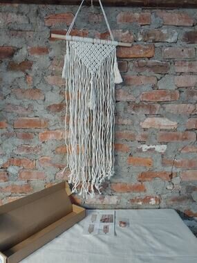 Macrame Hair Bow Holder Wall Hanging Nursery Decor Baby Girl Boho Hair Clip